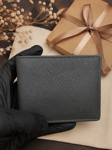 Handmade rfid cowhide leather - cowhide,