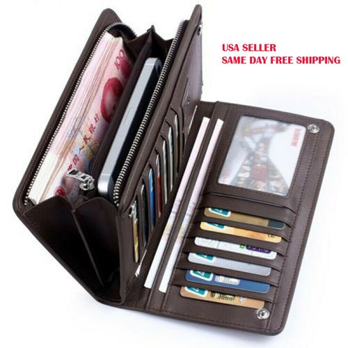 Portafoglio lungo uomo bifold