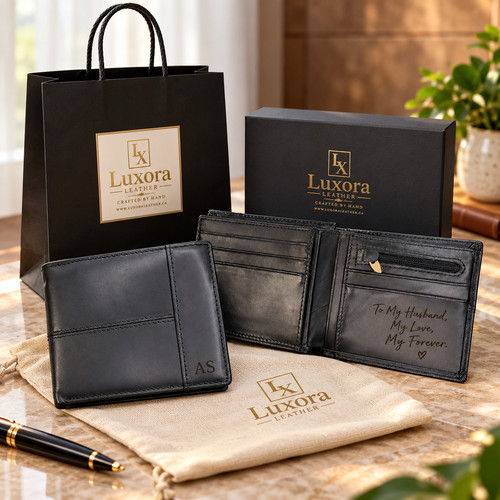Portafoglio bifold vera pelle - portafoglio,