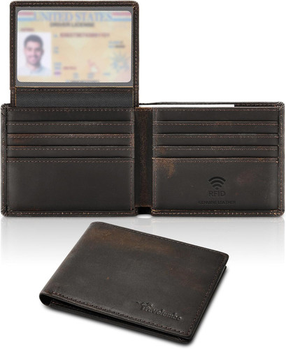 Portafoglio uomo bifold vera - portafoglio,